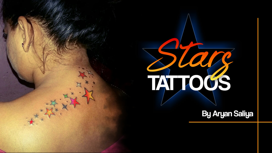 Stars Tattoo by Aryan Saliya | Arya Tattoo Mumbai, Star Tattoo, Best Tattoo For Girls, Best Tattoo For Boys, Shutting Star Tattoo, Color Tattoo, Small Tattoo, Awesome Tattoo, Tattoo Designs, Best Tattoo Design, Best Tattoo Artist In Mumbai, Tattoo In Mumbai, Best Tattoo Artist In India, Mumbai Tattoo